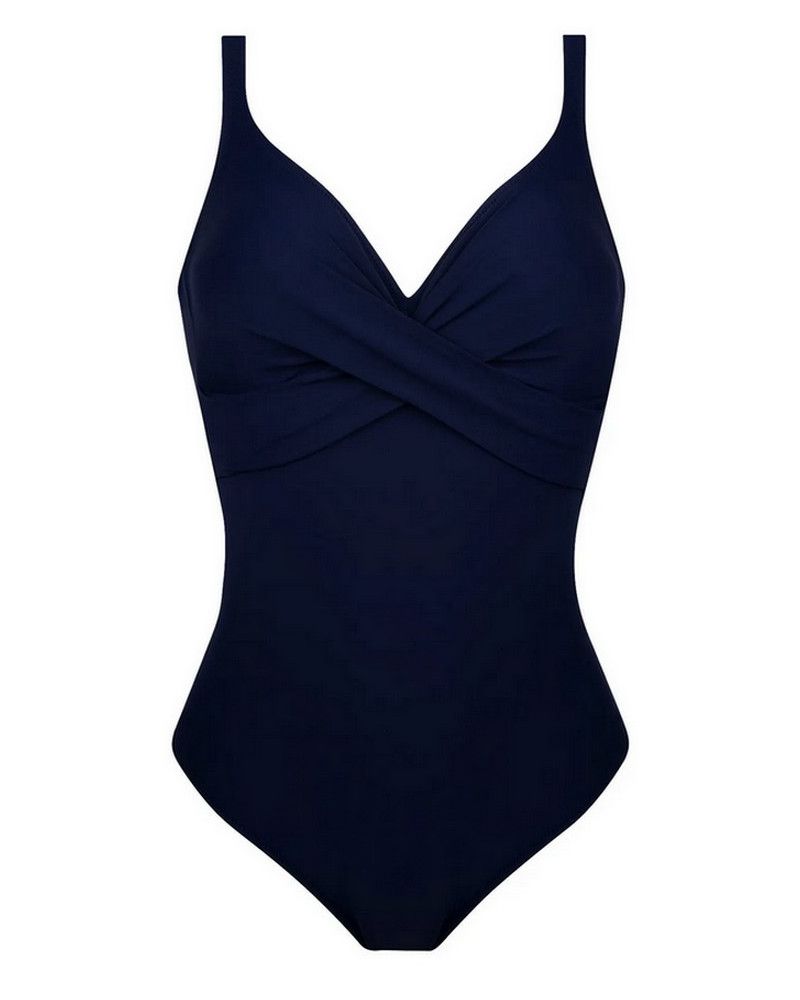 One-piece swimsuit deep cups Antigel La Chiquissima (Mer Marine)
