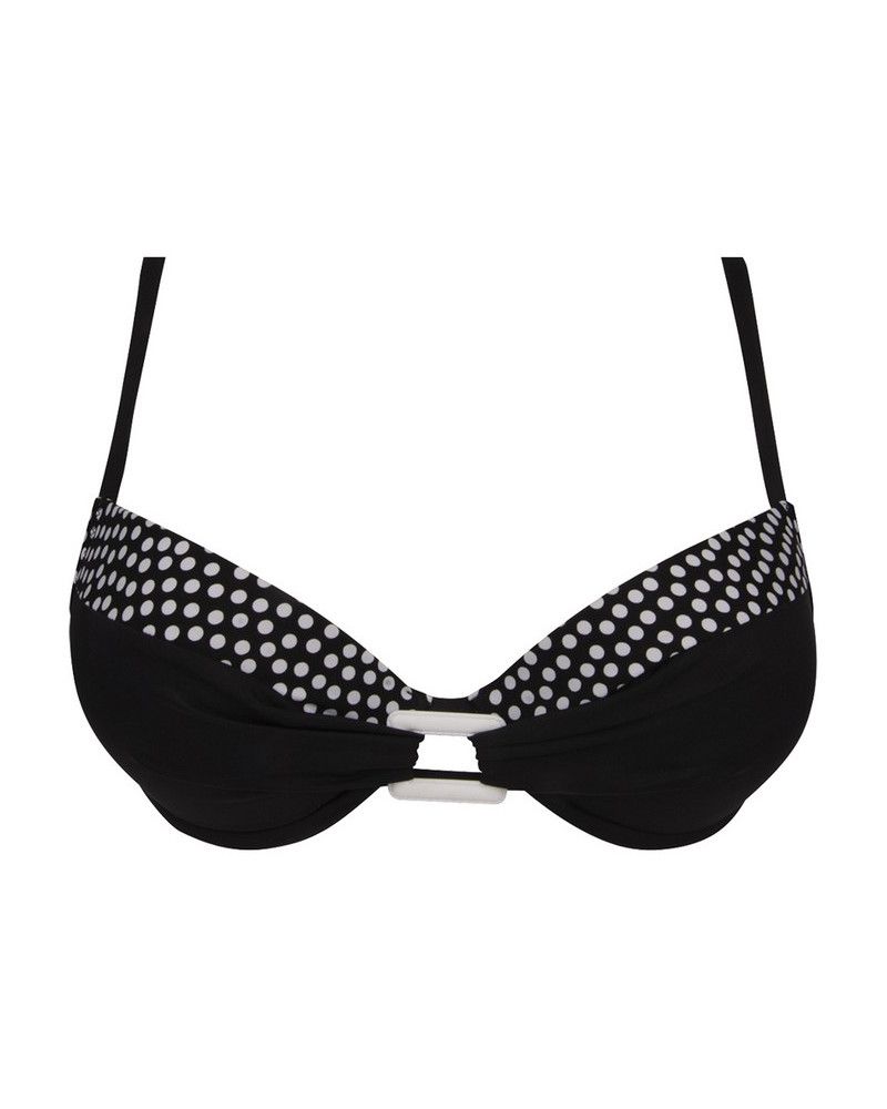 Padded bath bra Antigel La Muse Dolce Vita (Pois Noir)