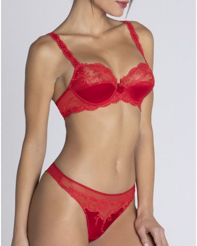Underwired bra Lise Charmel Splendeur Soie (Splendeur Rouge)