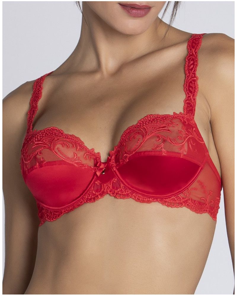 Underwired bra Lise Charmel Splendeur Soie (Splendeur Rouge)