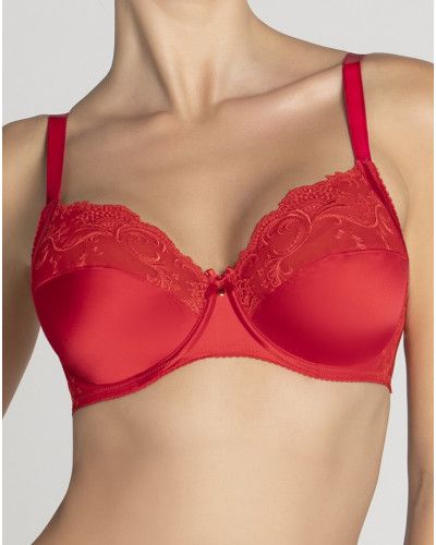 Sujetador con aros bienestar Lise Charmel Splendeur Soie (Splendeur Rouge)