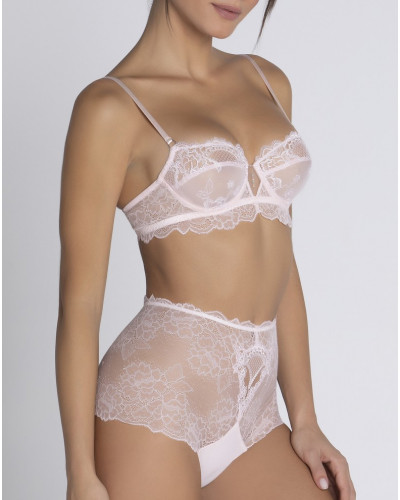 Shorty high waisted Lise Charmel Sublime en Dentelle (Rose Sublime)