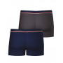 Set of 2 Eminence boxers made in France (Marine/Anthracite)