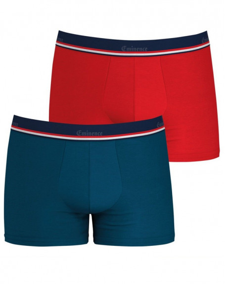 Juego de 2 boxers Eminence Made In France (Bleu/Rouge)