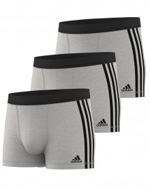 Lot de 3 Boxers Adidas Active Flex Cotton 3 Stripes (Gris)