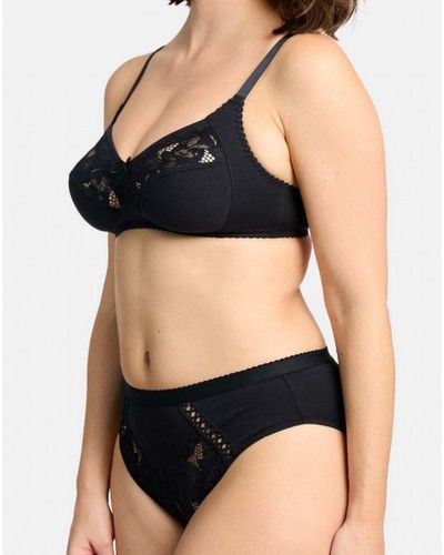 Slip Sans Complexe Coton d'arum (Noir)