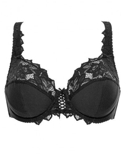 Soutien-gorge emboîtant Sans Complexe Coton d'arum (Noir)