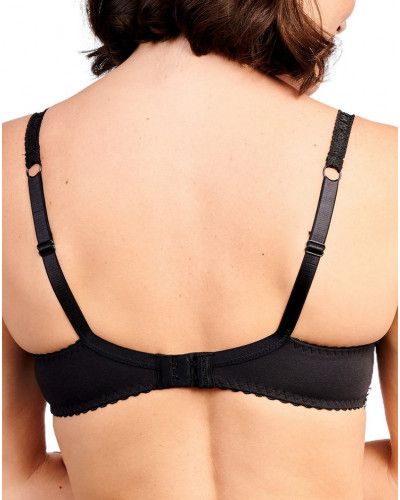 Soutien-gorge sans armature Dentelle Plus Sans Complexe Coton d'arum (Noir)
