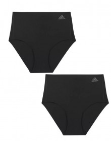 Paquete de 2 Hipsters Adidas Micro Free Cut (Negro)