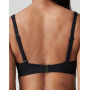 Triangle bath bra with removable pads Prima Donna Swim Holiday (Black)
