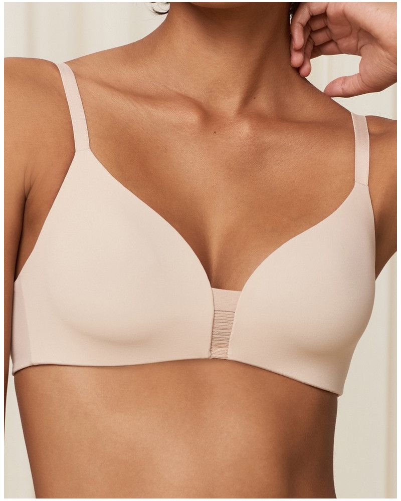 Wireless plunge bra Triumph Flex Smart (Soft Praline)