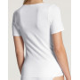 T-shirt à manches courtes Calida Feminin Sense 100% coton (Blanc)