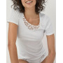 Camiseta Calida Feminin Sense 100% algodón (Blanco)
