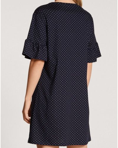 Nightdress Calida Favorites Dream 100% cotton (Dark Lapis Blue)