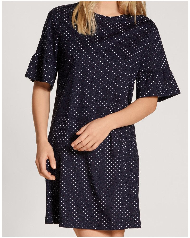Nightdress Calida Favorites Dream 100% cotton (Dark Lapis Blue)