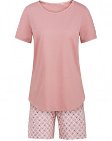 Pijama short Calida Lovely Nights 100% algodón (Rose Bud)