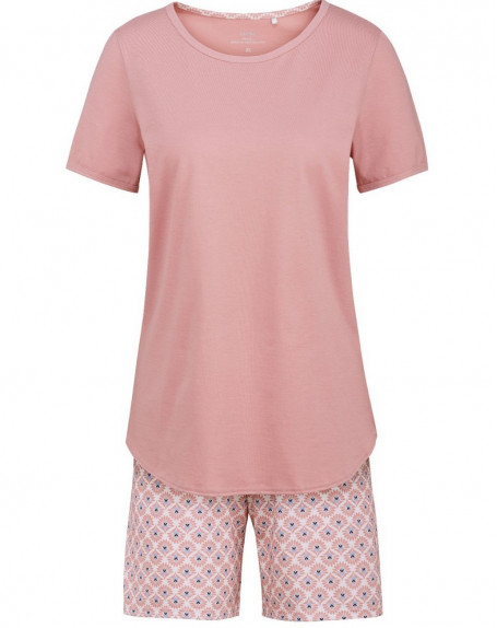 Pyjama short Calida Lovely Nights 100% coton (Rose Bud)