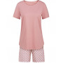 Pijama short Calida Lovely Nights 100% algodón (Rose Bud)