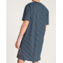 Nightdress short sleeves Calida Relax Imprint 100% cotton (Dark Sapphire)