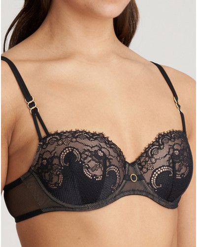 Padded balcony bra Marie Jo Junoo (Black)