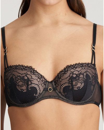 Padded balcony bra Marie Jo Junoo (Black)