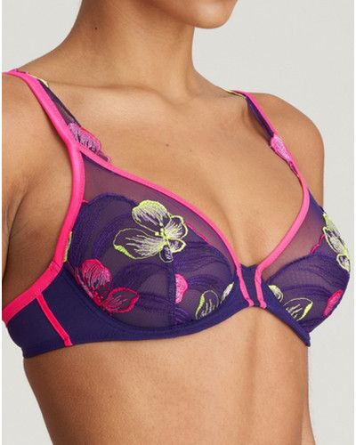 Underwired plunge bra Marie Jo Georgia (Majestic Purple)