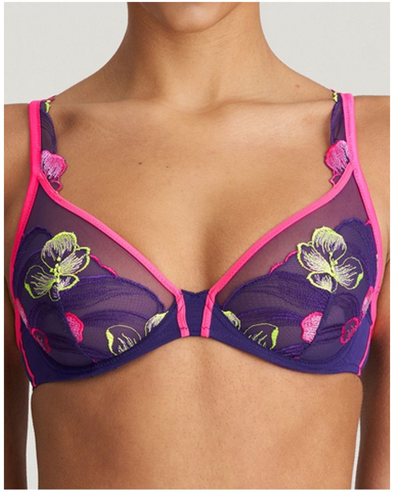Underwired plunge bra Marie Jo Georgia (Majestic Purple)