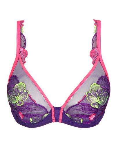 Underwired plunge bra Marie Jo Georgia (Majestic Purple)