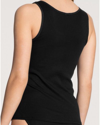 Tank tops Calida Hosen 100% cotton (Black)