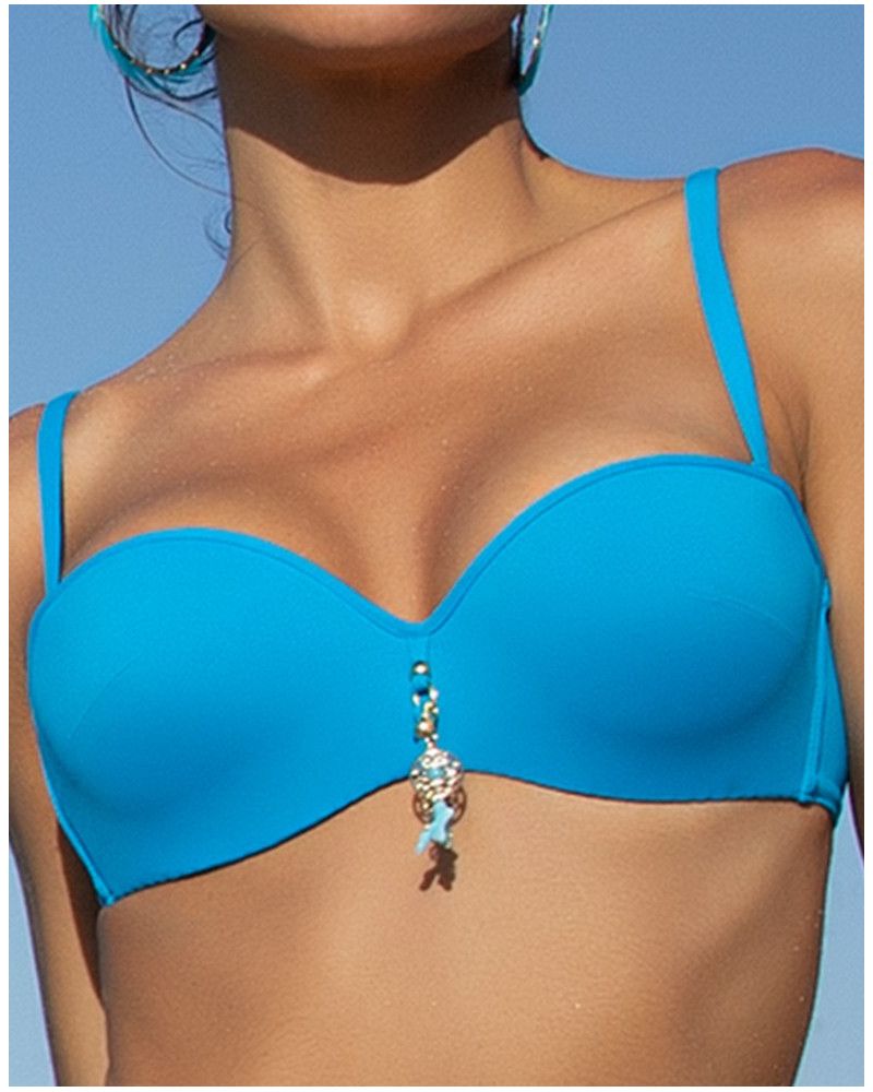 Bath bralette Lise Charmel Beauté Pure (Bleu Beauté)