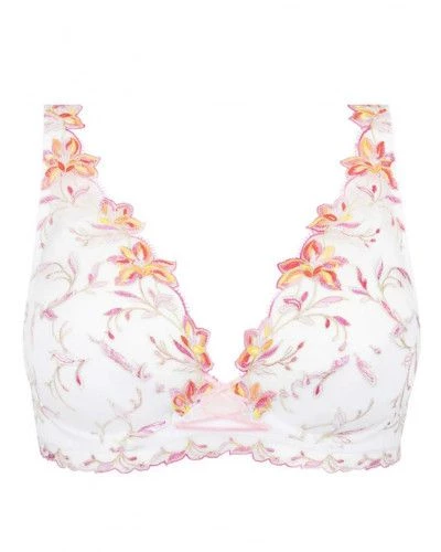 Soutien-gorge Blanc Coques Plunge Lise Charmel - Taille 90C (75EU/34US), Neuf Sans étiquette