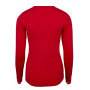 Tee shirt long sleeves V-neck Antigel Simply Perfect (Rouge Capucine)