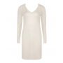 Nightdress long sleeves V-neck Antigel Simply Perfect (Nacre)