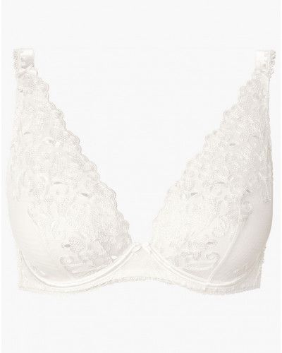 Triangle plunge comfort bra Aubade Pour Toujours (Opale)