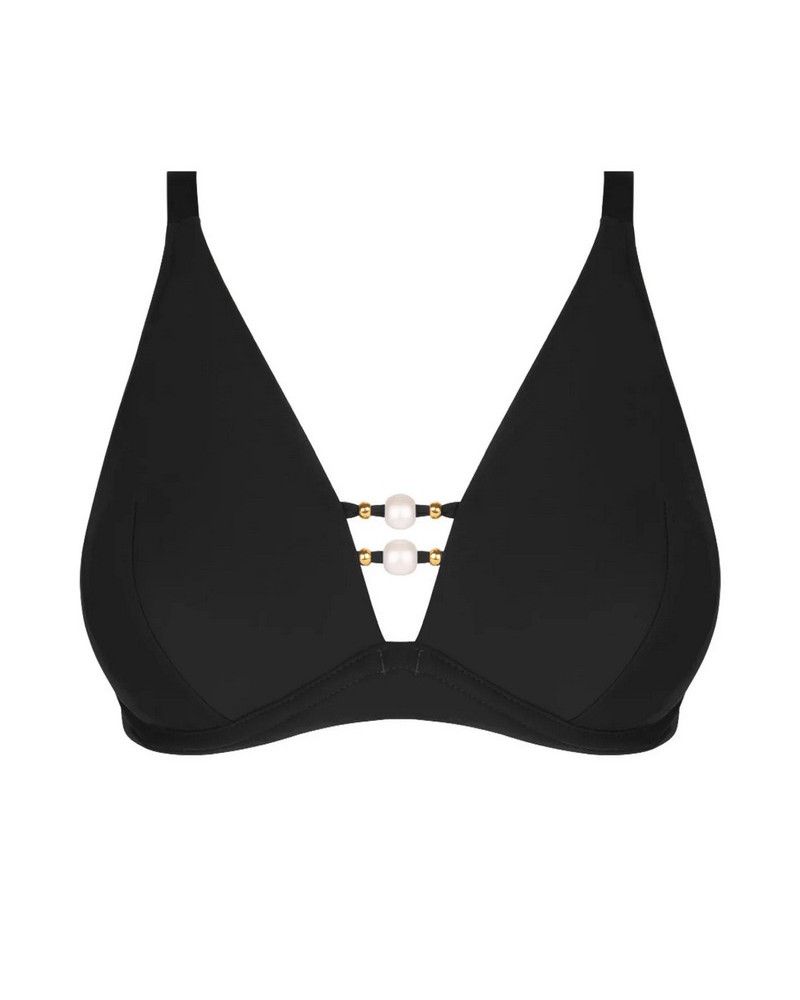 Triangle bikini bra Lise Charmel Perles Nacrées (Black)