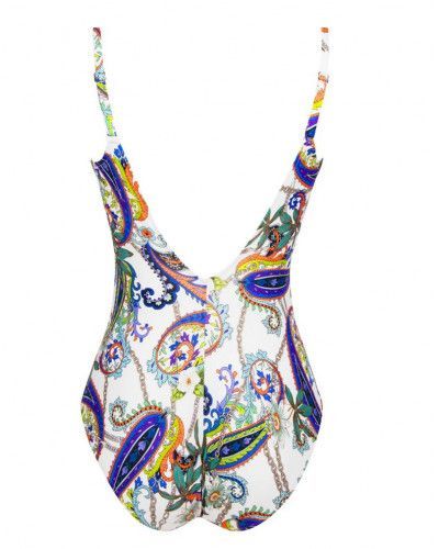 One-piece underwired swimsuit Lise Charmel Odyssée Cashmer (Blue Cashmere)