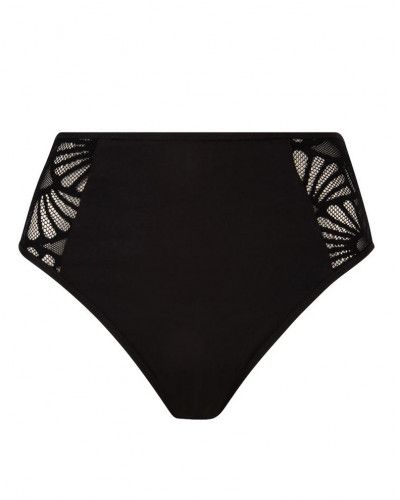 Culotte de bain taille haute Antigel La Muse Dentelle (Noir)
