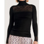 Sweater turtleneck Calida Wool & Silk Silky Wool Glam (Black)