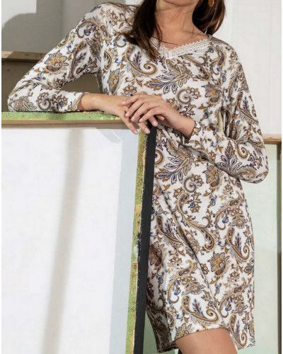 Babydoll mangas largas Antigel Evasion Cashmer (Ocre Evasion)