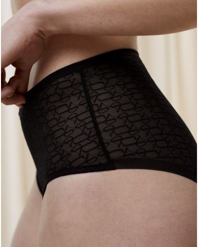 Braga cintura alta Triumph Signature Sheer (Negro)