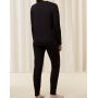 Pajama set 100% organic cotton Nuit Triumph (Black)
