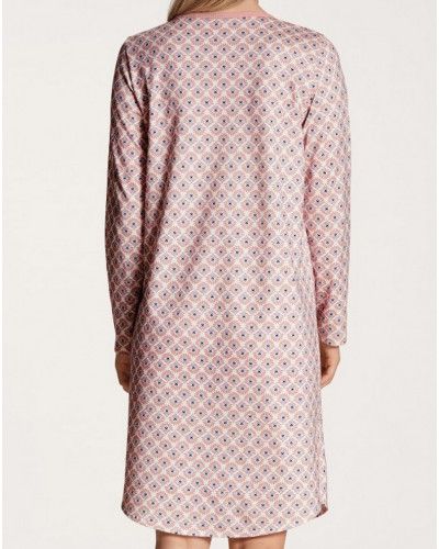 Nightdress long sleeves Calida Lovely Night 100% cotton (Rose Bud)
