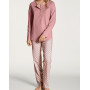 Pijama largo con botones Calida Lovely Night 100% algodon (Rose Bud)