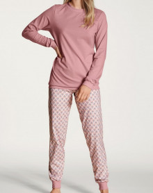 Pyjama long Calida Lovely Night 100% coton (Rose Bud)