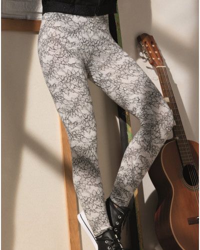 Leggings Antigel Power Dentelle (Dentelle Fusain)