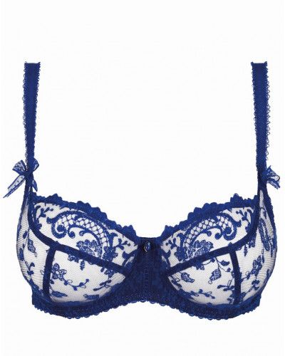 Underwired low-necked bra Empreinte Gaby (Saphir)