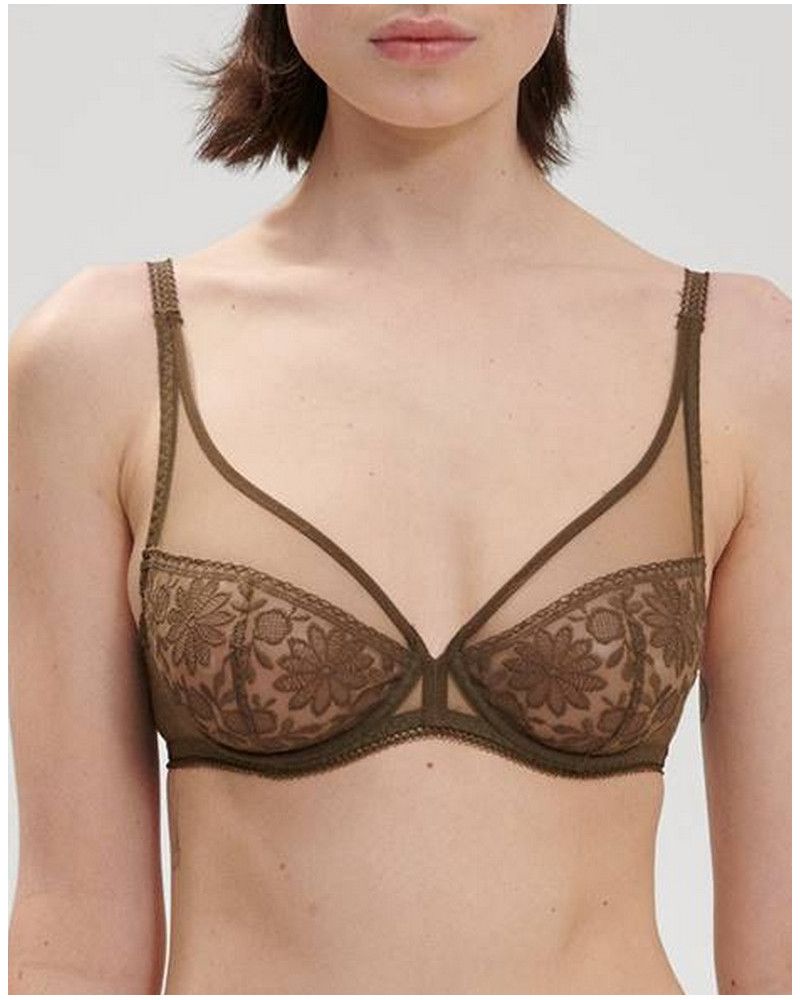 Plunge bra Simone Pérèle Amazone (Vert Nomade)
