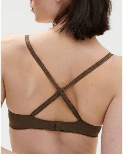 Soutien-gorge Simone Pérèle Suzanne - Taille FR 85E (EUR 70E), Corbeille Vert Kaki, Avec Armatures