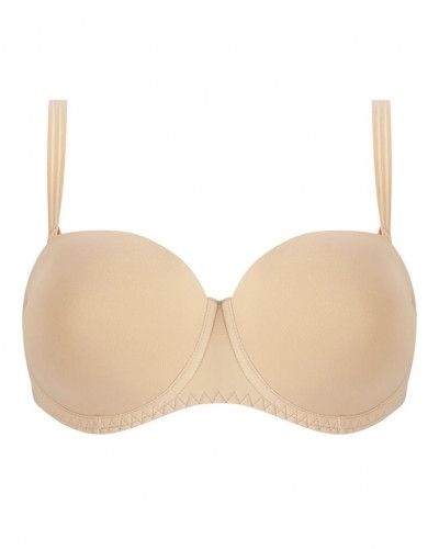Deep cup strapless bra Antigel New Apesanteur (Skin Rosé)