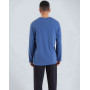 Long pyjamas 100% cotton Athéna Ecopack New York (Bleu Jean)